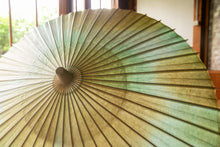 画像をギャラリービューアに読み込む, 日傘【二重張 かすみ染め オレンジグリーン×白】