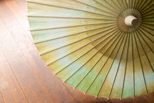 画像をギャラリービューアに読み込む, 日傘【二重張 かすみ染め オレンジグリーン×白】