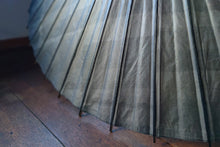 画像をギャラリービューアに読み込む, 日傘【二重張 重ね染め(黒)×柿渋鉄】(ブルー)