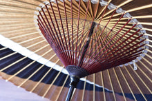 画像をギャラリービューアに読み込む, 蛇の目傘【交叉 柿渋×黒(白)】 - 和傘CASA