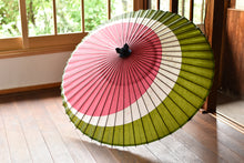 画像をギャラリービューアに読み込む, 蛇の目傘【三日月 重色目桃】 - 和傘CASA