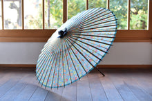 画像をギャラリービューアに読み込む, 小蛇の目傘【花柄(水色)】