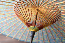 画像をギャラリービューアに読み込む, 小蛇の目傘【花柄(水色)】