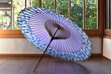 画像をギャラリービューアに読み込む, 蛇の目傘【軒奴 ラベンダー×あじさい】