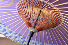 画像をギャラリービューアに読み込む, 蛇の目傘【軒奴 ラベンダー×あじさい】