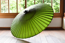 画像をギャラリービューアに読み込む, 蛇の目傘【無地 鶯】