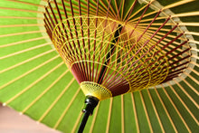 画像をギャラリービューアに読み込む, 蛇の目傘【無地 鶯】