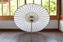 画像をギャラリービューアに読み込む, 日傘【軒ぼかし ピンクグリーン】 - 和傘CASA