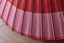 画像をギャラリービューアに読み込む, 蛇の目傘【軒奴 赤×よろけ縞】