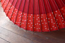 画像をギャラリービューアに読み込む, 蛇の目傘【軒奴 赤×水玉】