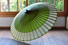 画像をギャラリービューアに読み込む, 蛇の目傘【軒奴 鶯×丸模様】