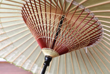 画像をギャラリービューアに読み込む, 蛇の目傘【月奴 若葉色×梅】