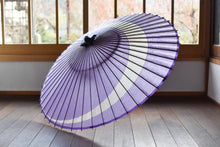 画像をギャラリービューアに読み込む, 蛇の目傘【三日月 ラベンダー】