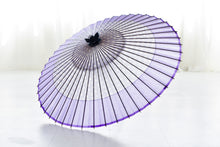 画像をギャラリービューアに読み込む, 蛇の目傘【軒奴 ガラスボタン×ラベンダー】