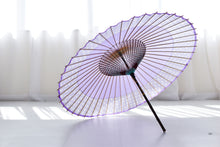 画像をギャラリービューアに読み込む, 蛇の目傘【軒奴 ラベンダー×ガラスボタン】