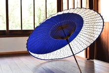 将图片加载到图库查看器,蛇の目傘【月奴 紺×水玉】 - 和傘CASA