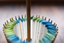 画像をギャラリービューアに読み込む, 日傘【軒ぼかし グリーンターコイズ】 - 和傘CASA