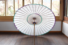 将图片加载到图库查看器,日傘【軒ぼかし グリーンパープル】 - 和傘CASA