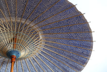 画像をギャラリービューアに読み込む, 日傘【二重張 紺×渦まき】 - 和傘CASA