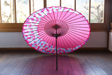 画像をギャラリービューアに読み込む, 小蛇の目傘【月奴 ピンク×あじさい】 - 和傘CASA