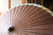 画像をギャラリービューアに読み込む, 日傘【網代軒奴 柿渋(黒柿)×かすみ染(グリーンイエロー)】