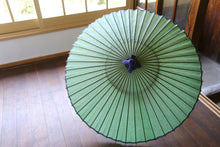 画像をギャラリービューアに読み込む, 蛇の目傘【鹿の子 緑】 - 和傘CASA