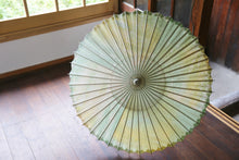 画像をギャラリービューアに読み込む, 日傘【網代 かすみ染め グリーンイエロー】 - 和傘CASA