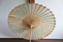 将图片加载到图库查看器,日傘【網代 かすみ染め オレンジグリーン】 - 和傘CASA