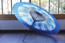 画像をギャラリービューアに読み込む, 蛇の目傘【石徹白藍染2021 六角】