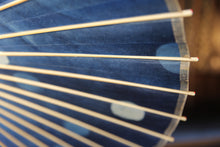 Load image into Gallery viewer, 蛇の目傘【石徹白藍染 水玉】 - 和傘CASA