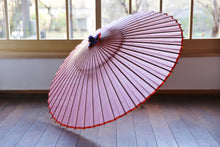 画像をギャラリービューアに読み込む, 蛇の目傘【よろけ縞 赤】 - 和傘CASA
