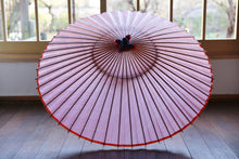 画像をギャラリービューアに読み込む, 蛇の目傘【よろけ縞 赤】 - 和傘CASA