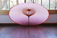 画像をギャラリービューアに読み込む, 蛇の目傘【よろけ縞 赤】 - 和傘CASA