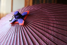 画像をギャラリービューアに読み込む, 蛇の目傘【よろけ縞 赤】 - 和傘CASA