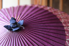 将图片加载到图库查看器,蛇の目傘【月奴 赤紫×ねじり】 - 和傘CASA