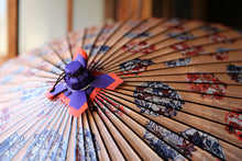 画像をギャラリービューアに読み込む, 蛇の目傘【四君子サーモンピンク】 - 和傘CASA