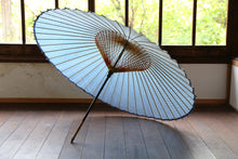 画像をギャラリービューアに読み込む, 蛇の目傘【青ストライプ】 - 和傘CASA