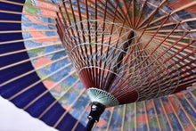 画像をギャラリービューアに読み込む, 蛇の目傘【月奴 山山×紺】 - 和傘CASA