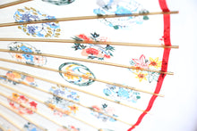 画像をギャラリービューアに読み込む, 蛇の目傘【四君子カラフル(軒赤)】 - 和傘CASA