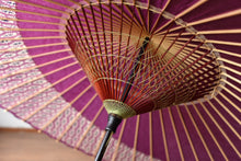 画像をギャラリービューアに読み込む, 蛇の目傘【月奴　赤紫×菱菊】
