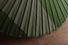画像をギャラリービューアに読み込む, 蛇の目傘【縞帯　鶯×緑ストライプ】
