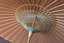 画像をギャラリービューアに読み込む, 日傘【二重張　透かし文様「七宝梅紋」×柿渋】
