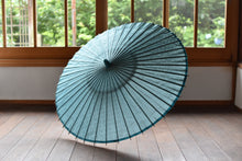 画像をギャラリービューアに読み込む, 日傘【二重張　浅葱色×透かし文様紙】
