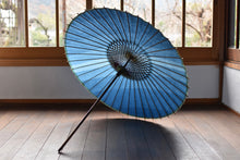 画像をギャラリービューアに読み込む, 日傘【藍段染め（水平）】
