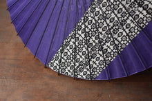 画像をギャラリービューアに読み込む, 日傘【縞帯　紫×格子模様】
