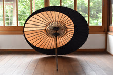 画像をギャラリービューアに読み込む, 日傘【月奴　柿渋×黒】
