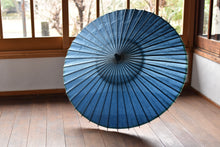 画像をギャラリービューアに読み込む, 日傘【藍段染め（水平）】

