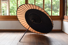 画像をギャラリービューアに読み込む, 日傘【月奴　黒×柿渋】
