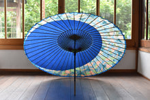 画像をギャラリービューアに読み込む, 蛇の目傘【月奴　紺×山山カラフル】
