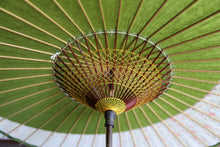 画像をギャラリービューアに読み込む, 日傘【月奴　鶯×花柄】
